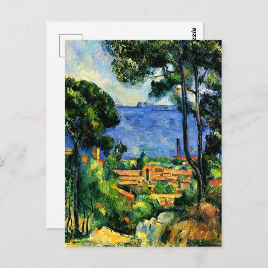 Cezanne - Uitzicht van de Estaque Briefkaart (Voorkant / Achterkant)