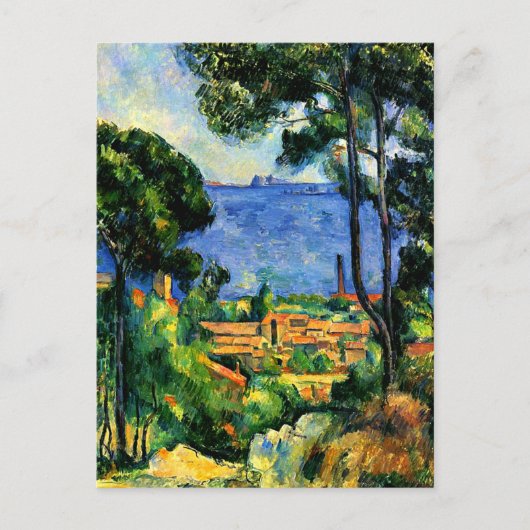 Cezanne - Uitzicht van de Estaque Briefkaart (Voorkant)