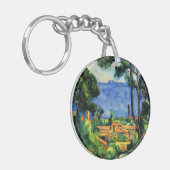 Cezanne - Uitzicht van de Estaque Sleutelhanger (Voorkant Links)