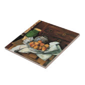 Cezanne - Vaten, Fruit en Doek Tegeltje (Zijkant)
