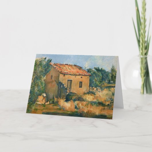 Cezanne - Verlaat huis bij Aix-en-Provence Kaart (Voorkant)