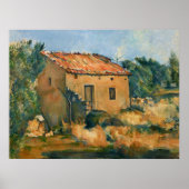Cezanne - Verlaten huis Poster (Voorkant)
