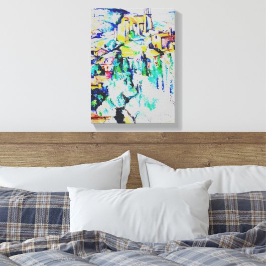 Cezanne Village in Gardanne Canvas Afdruk (Insitu (Slaapkamer))