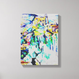 Cezanne Village in Gardanne Canvas Afdruk