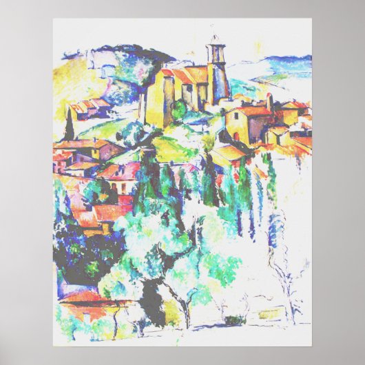 Cezanne Village in Gardanne Poster (Voorkant)