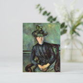 Cezanne - Vrouw in een groen Pet Briefkaart (Staand voorkant)
