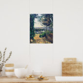 Cézanne - weg naar het meer poster (Keuken)