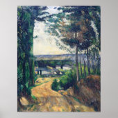 Cézanne - weg naar het meer poster (Voorkant)