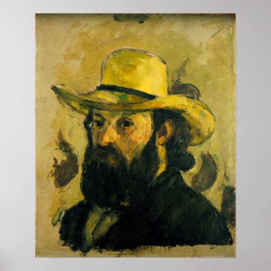 Cézanne - Zelfportret in een Pet Poster (Voorkant)