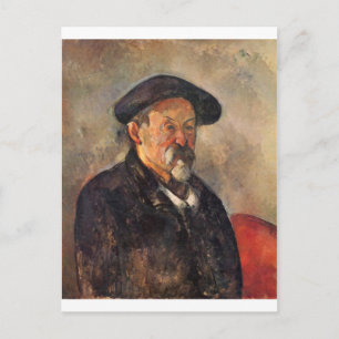 Cezanne - Zelfportret met Barett Briefkaart