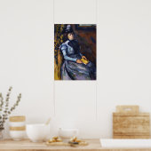 Cézanne - Zoonvrouw in blauw Poster (Keuken)
