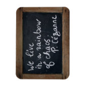 Cezanne's Quote Ardoise  leisteen magneet (Verticaal)