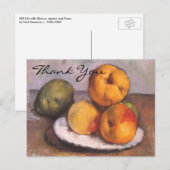 Cézanne's stille leven met Quince, Apples en Pears Briefkaart (Voorkant / Achterkant)