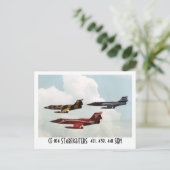 CF-104 STARFIGHTER BRIEFKAART (Staand voorkant)
