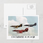 CF-104 STARFIGHTER BRIEFKAART (Voorkant / Achterkant)