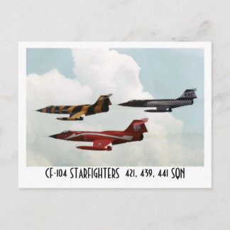 CF-104 STARFIGHTER BRIEFKAART