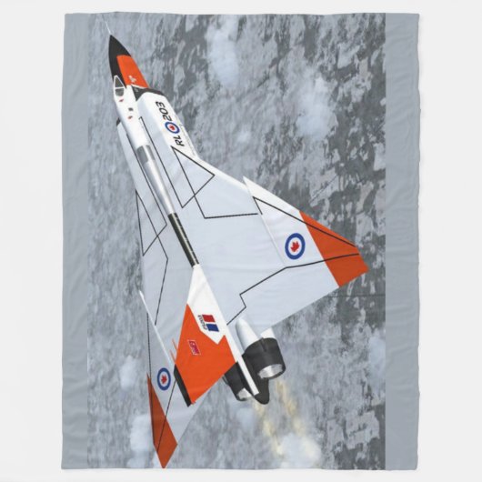 CF-105 ARROW FLEECE DEKEN (Voorkant)