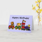 CF- Cartoon met honden en Giraffes Kaart (Gele Bloem)