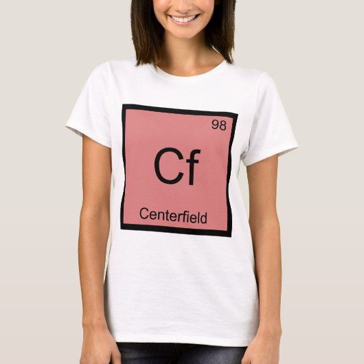 Cf - Centerfield Scheikunde Element Symbool Honkba T-shirt (Voorkant)