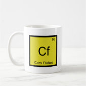 Cf - Corn Flakes Chemie Elementsymbool Graan T Koffiemok (Links)