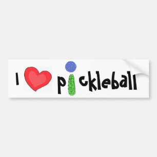 CF- Ik hou van pickleball bumsticker Bumpersticker
