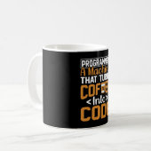 CF Koffieprogrammeur JavaScript Code Koffieliefheb Koffiemok (Voorkant links)