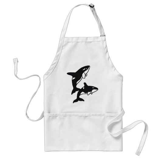 CF- Leaping Killer Whales Apron Standaard Schort (Voorkant)