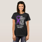CF My Mom's Fight Is My Fight Cystic Fibrosis Awar T-shirt (Voorkant volledig)