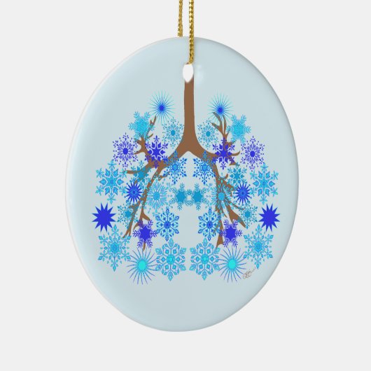 CF Winter Keramisch Ornament (Rechts)