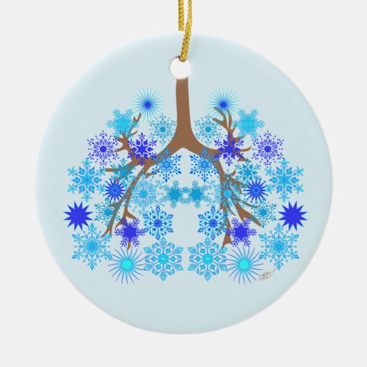 CF Winter Keramisch Ornament (Voorkant)