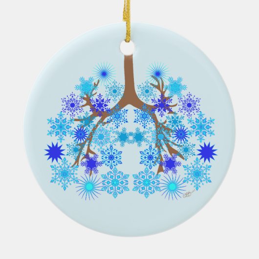 CF Winter Keramisch Ornament (Achterkant)