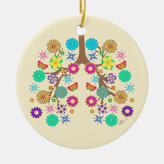 CF Zomer Keramisch Ornament (Voorkant)