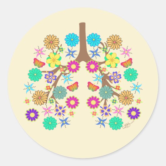 CF Zomer Ronde Sticker (Voorkant)