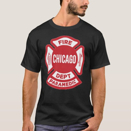 CFD Chicago Fire Department Paramedic Classic T- T-shirt (Voorkant)