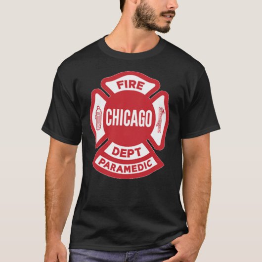 CFD Chicago Fire Department — Paramedic T-Shirt (Voorkant)