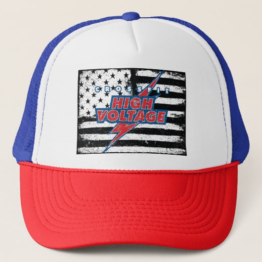 CFHF Navy Flag Trucker Hat Trucker Pet (Voorkant)