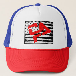 CFHV Red White Blue Trucker Hat Trucker Pet