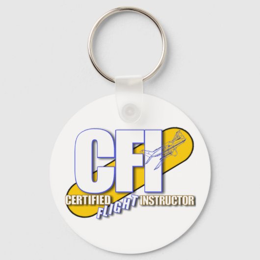 CFI-LOGO - GECERTIFICEERDE VLIEGINSTRUCTOR SLEUTELHANGER (Voorkant)