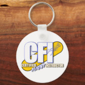 CFI-LOGO - GECERTIFICEERDE VLIEGINSTRUCTOR SLEUTELHANGER (Voorkant)