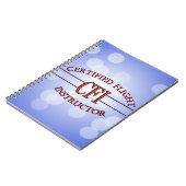 CFI LOGO RED CERTIFIFIFIFIFIED FLIGHT INSTRUCTOR NOTITIEBOEK (Linkerzijde)