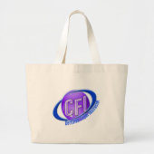 CFI ORB SWOOSH LOGO GECERTIFICEERDE VLIEGINSTRUCTO GROTE TOTE BAG (Voorkant)