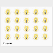 CFL Lamp Dim de Lichten Aarduur Ronde Sticker (Vel)