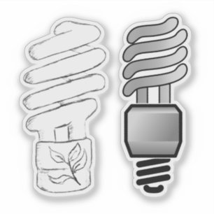 CFL-lampen Sticker