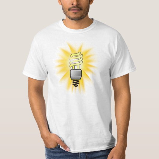 CFL-spaarlamp T-shirt (Voorkant)
