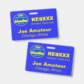 CFMC Horizontaal oproepteken en naam badge (Voor- en achterkant)