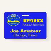 CFMC Horizontal Call Sign & Name Badge (Voorkant)