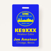 CFMC Verticale roepnaam en naambadge Badge (Voorkant)