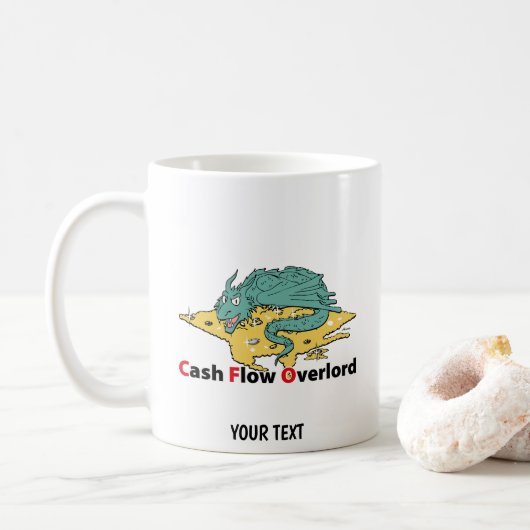 CFO Cartoon Draak Koffiemok (Met donut)