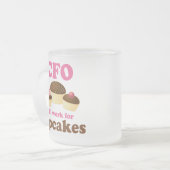 CFO Chief Finance Officer Gift Matglas Koffiemok (Voorkant links)