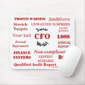 CFO Swear Words Annoying Funny Joke Muismat (Met muis)